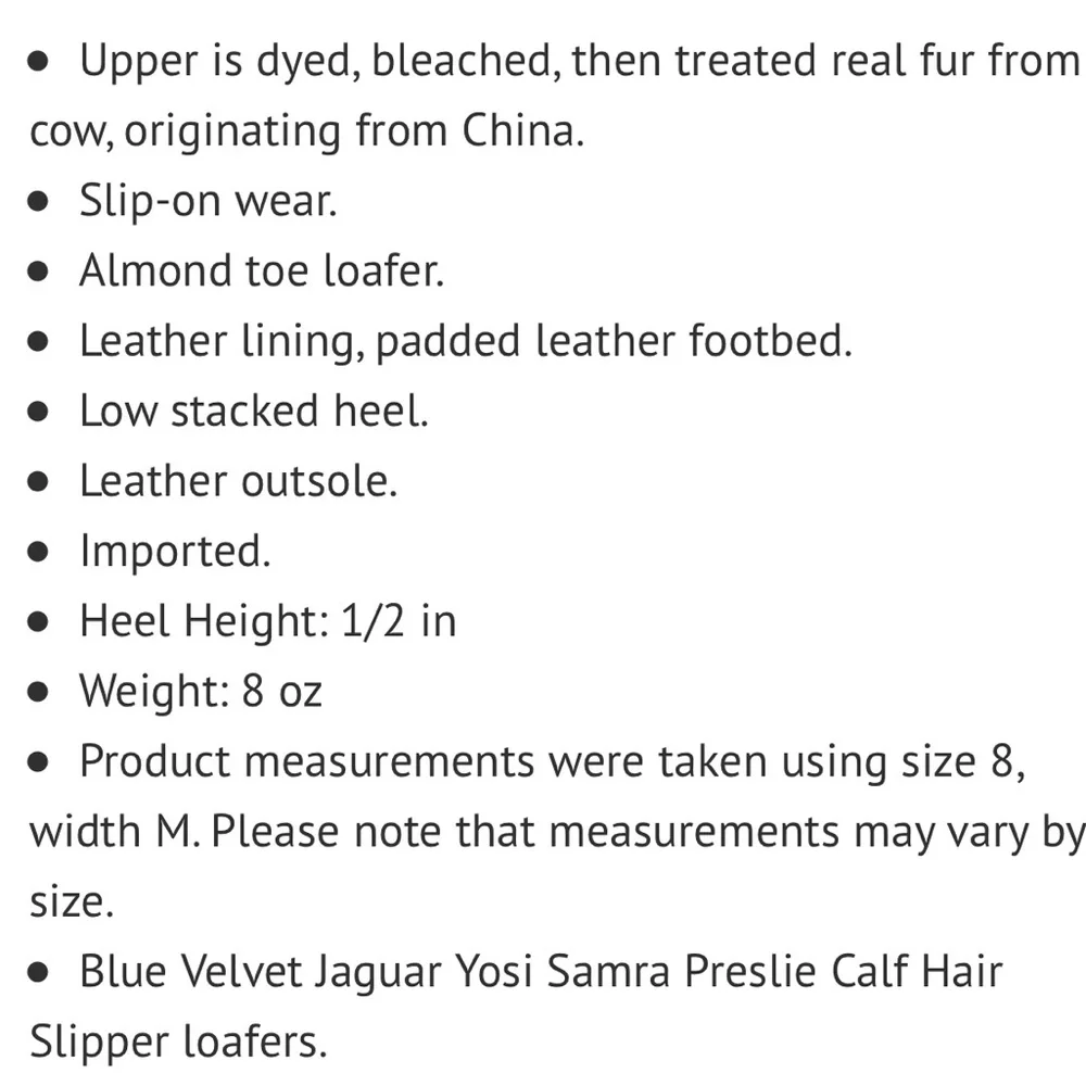 🆕 Yosi Samra Blue Velvet Jaguar Preslie Loafers